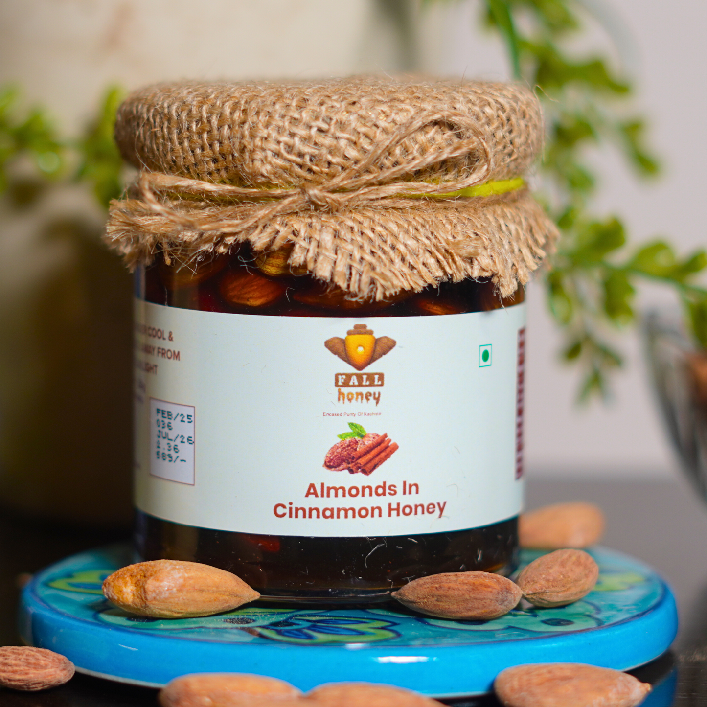 Almonds in Cinnamon Honey